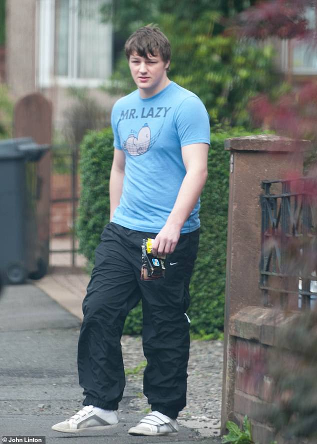 Matthew Robinson photographed outside his home in Dumfries in 2013. He was 17 years old at the time of the incident.