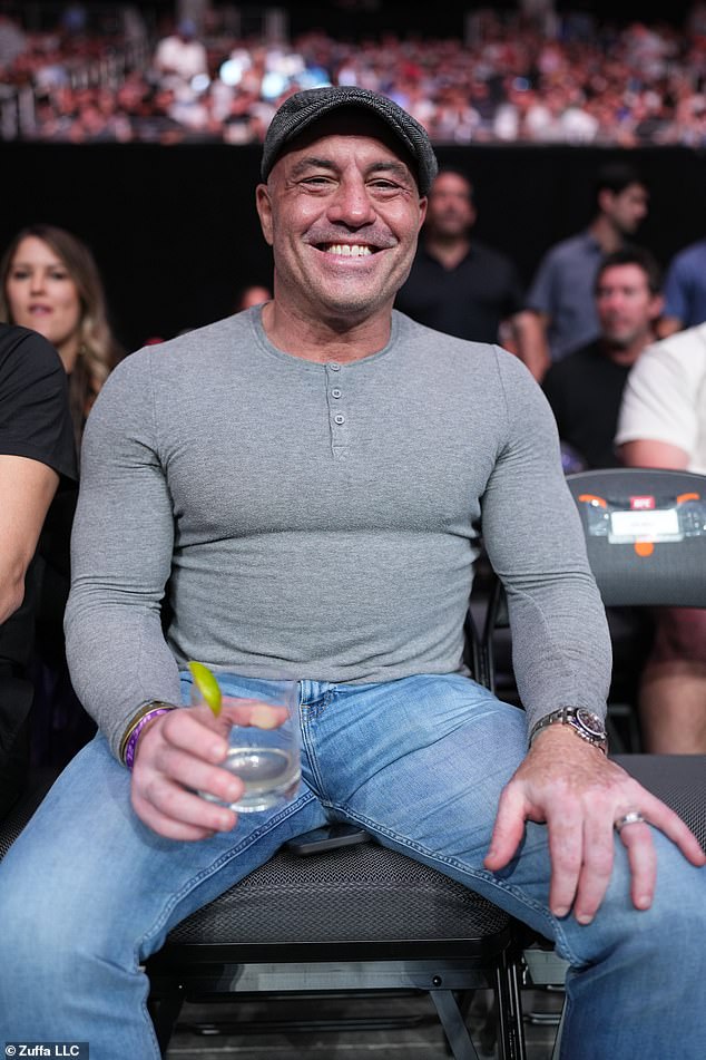 Podcaster Joe Rogan is another of Austin's famous residents, seen here at a UFC Fight Night event at Moody Center in June 2022.