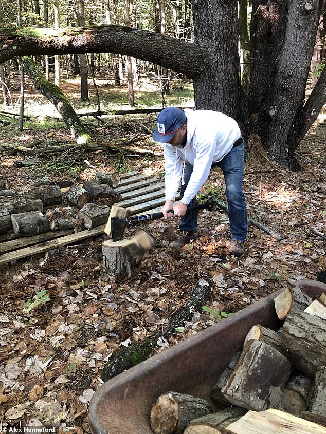 Hannaford and his family now live in upstate New York, where he writes, chops firewood, and roams his lot on a lawnmower.