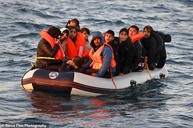 A boat also crossed with 16 Iranian men and women, all from the same family.