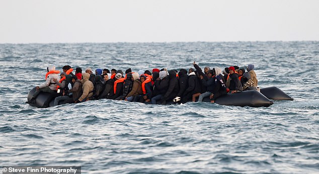 Another group of up to 50 migrants on a larger boat crosses the channel and heads to the United Kingdom.