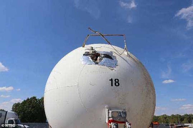 The tanker truck was carrying a highly dangerous chemical called anhydrous caustic ammonia.