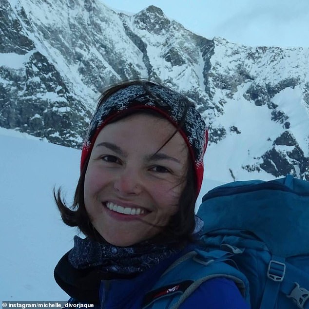 The Bedford native who now lives in the Alps was joined by American Michelle Dvorak, 31, on her latest climb. Michelle (pictured) is also missing.