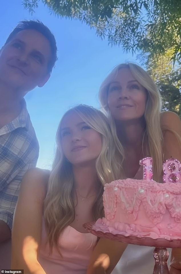 During the birthday party, Fiona's father, Peter Facinelli, was also present to help celebrate. He stopped to take a photo alongside Fiona and his ex-wife, Jennie, while at the party.