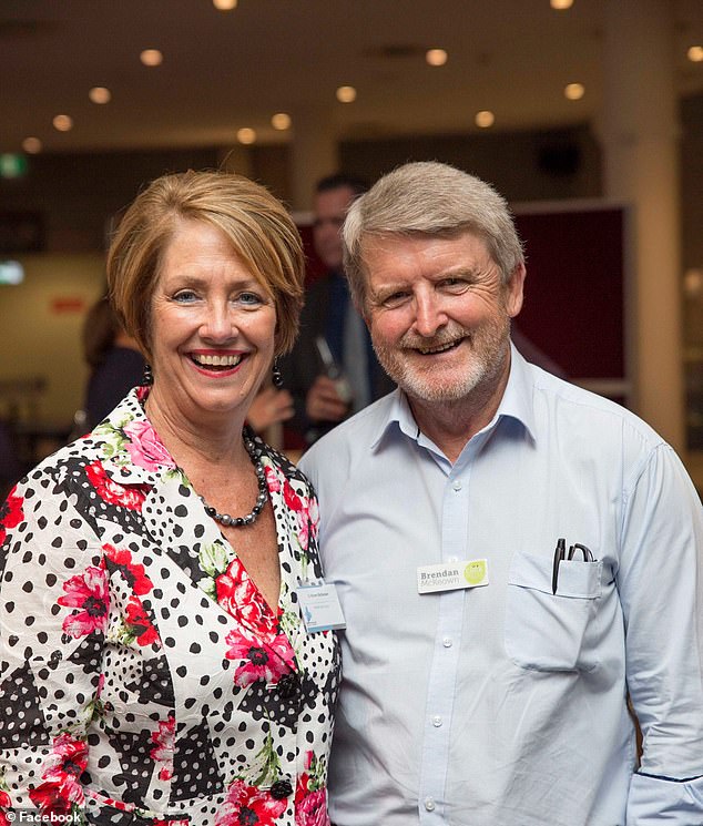 Karen McKeown, state member for Penrith, called police on Friday when she realized her home had been broken into and her husband Brendan's car was missing (pictured together).