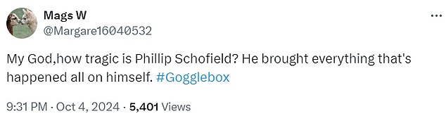 1728151022 110 Gogglebox stars furious Phillip Schofield threw himself under the bus