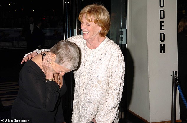 Dame Judi Dench and Dame Maggie Smith at the 'Ladies in Lavender' royal film presentation at the Odeon Leicester Square. The two actresses have appeared together in several films and plays.