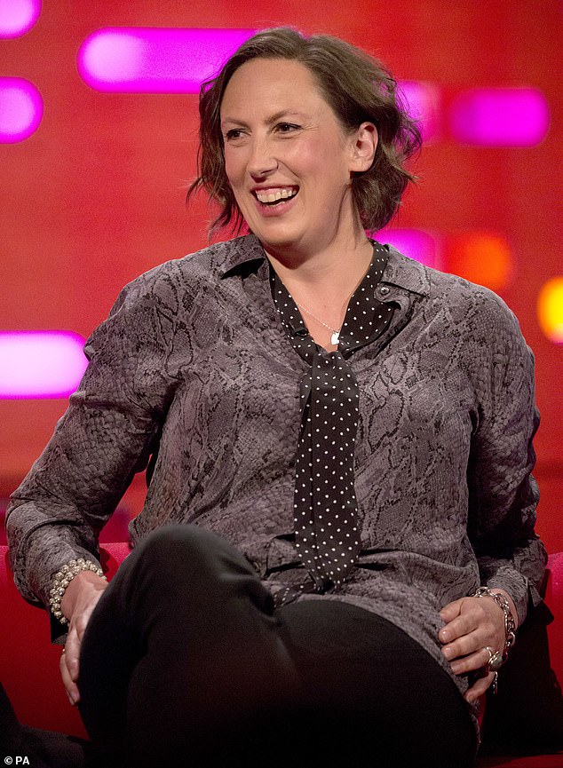 Miranda Hart photographed during the filming of the Graham Norton Show