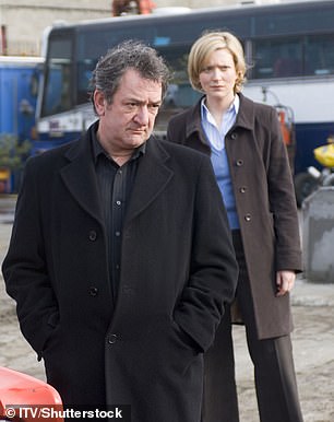 Ken Stott as Rebus in the television adaptation, alongside Claire Price