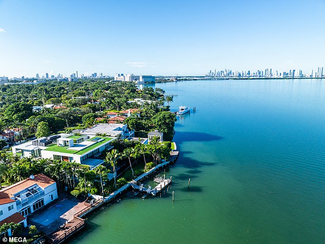 Coastal platform that the Beckhams hope to buy in Miami, Florida