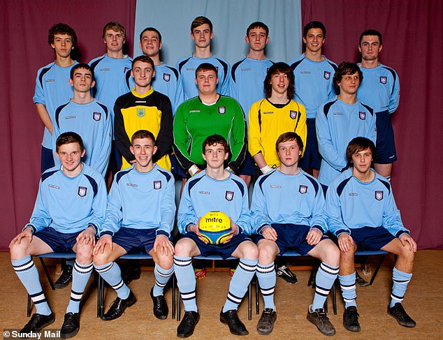 Liam Lindsay (centre back) and Andy Robertson (centre forward) played on the same school team