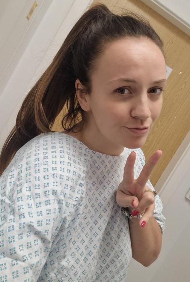 Following the shocking discovery, Emma immediately started chemotherapy but is now cancer-free.