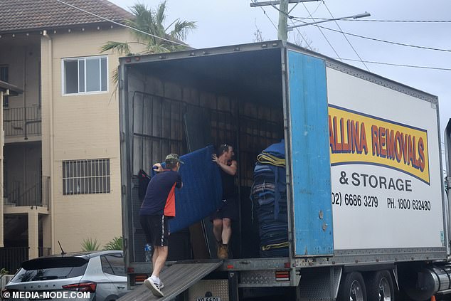 The name of the company, Ballina Movers, suggests the actor could permanently move to his home in northern New South Wales.