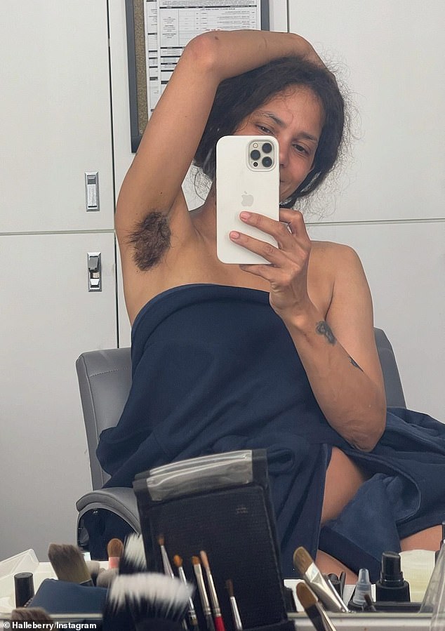 And over this past weekend, she shared behind-the-scenes footage from the filming of Never Let Go and showed off fake armpit hair while transforming into her character.