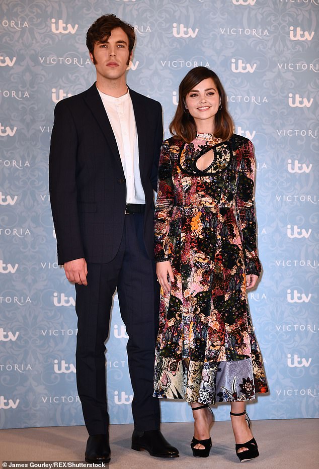 The Jetty star previously dated Tom Hughes, who played her husband Prince Albert in ITV's Victoria, after meeting on the set of BBC drama series Dancing On The Edge in 2013 (pictured in 2017 ).