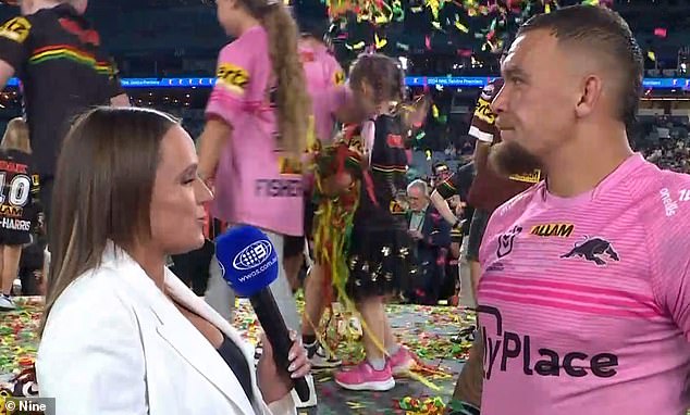 1728225937 755 The adorable moment Penrith Panthers superstars daughter steals the show