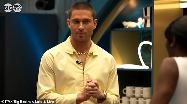 At the end of the tour, Joey admits: 'I love it. I'm sold, I'll make an offer,” however, Big Brother angrily interrupts: “This is Big Brother. Chelsea, Joey, my house is not for sale. You've been evicted, prompting the duo to quickly leave.