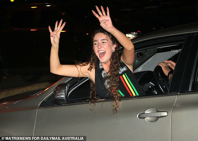 Many fans held up four fingers for photographers, in case anyone had any doubts about how many times in a row the Panthers had won the premiership.