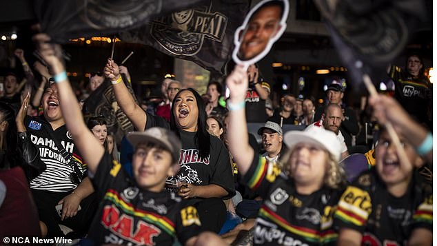 It's going to be a long night of celebrations for Penrith Panthers fans.