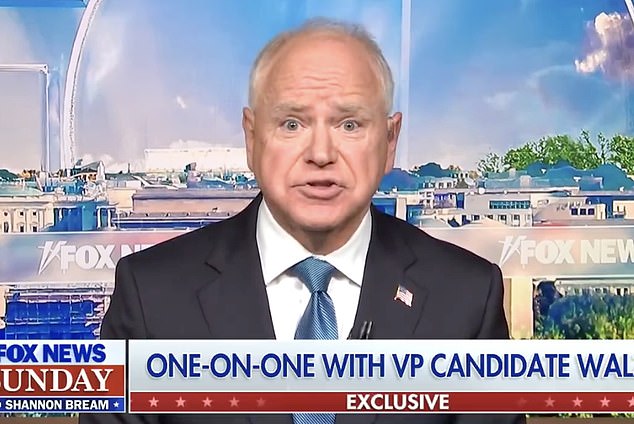 Minnesota Governor Tim Walz Talks Vice Presidential Debate on Fox News Sunday