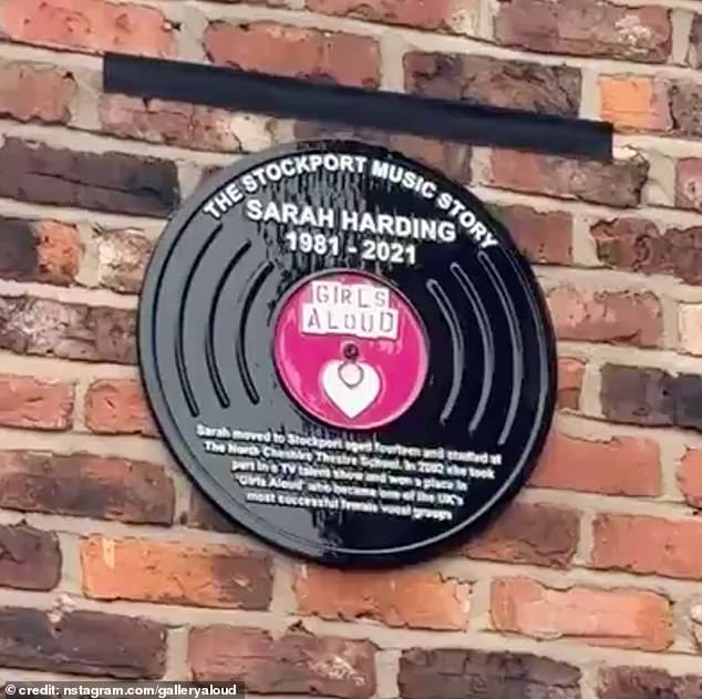 The plaque commemorates the legacy of Sarah's life, which is helping to save the lives of young women. Before her death, Sarah set up a charity to fund ways to detect breast cancer early, when it is most treatable.