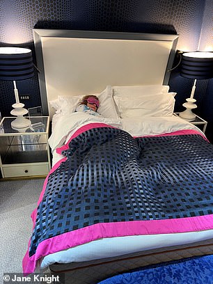 Jane revealed that with the Dux mattress (above), the amount of deep sleep she got doubled