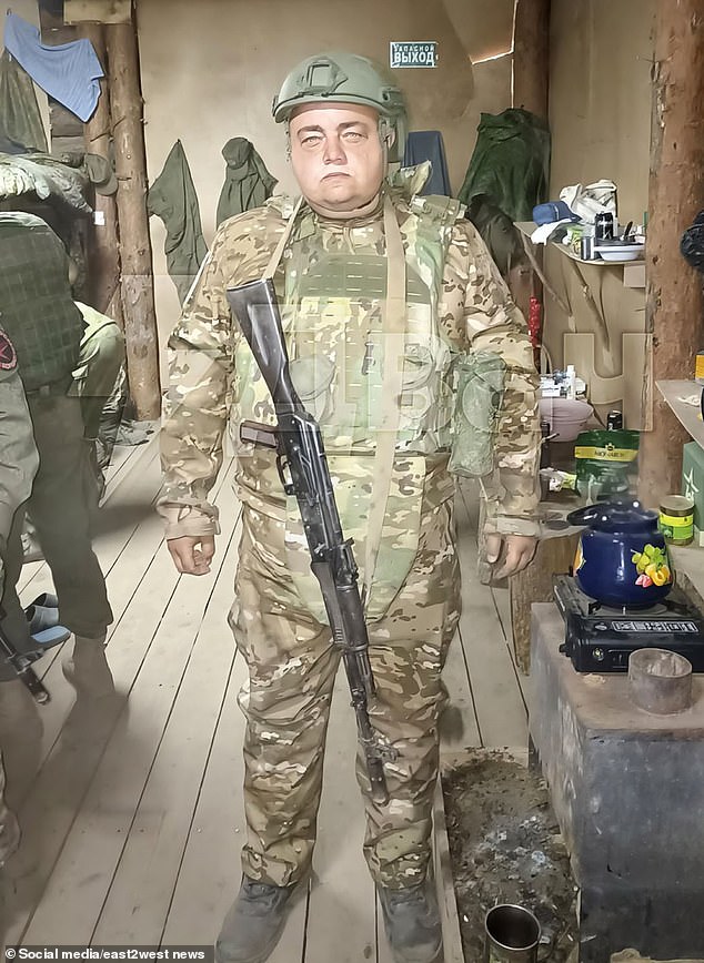 Now Burtsev has been ordered to join Vladimir Putin's war. He had been doing odd jobs in a market. Here he appears in the photo in his military uniform.