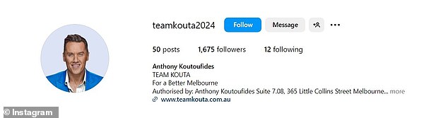 The Right Way: Koutoufides' Team Kouta Instagram Page Has Proper Authorization