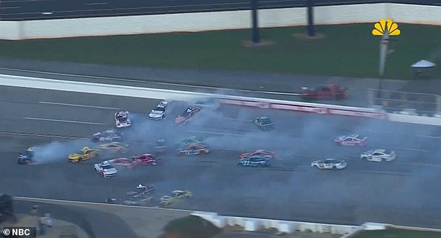 Only a handful of drivers survived the crash at Talladega Superspeedway in Alabaa.