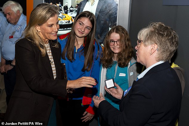 Appearing on stage in front of a specially equipped microphone, the royal then addressed Sunita Williams as the ISS flew within range, about 270 miles above Earth.