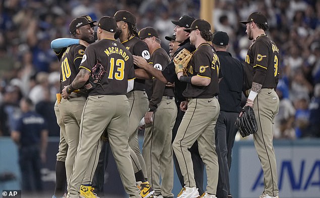 A furious Profar had to be restrained by teammates and referees after Sunday's incident.