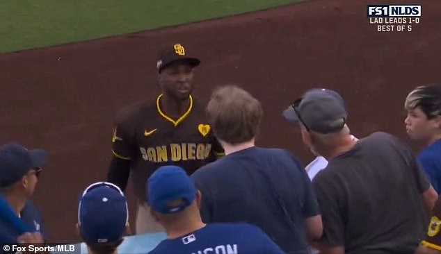 The 31-year-old then mocked fans at Dodger Stadium after denying Mookie Betts a home run.