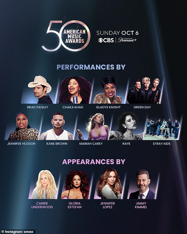 Other celebrities set to appear at the anniversary celebration include Mariah Carey, Gladys Knight, Chaka Khan and Jennifer Hudson.