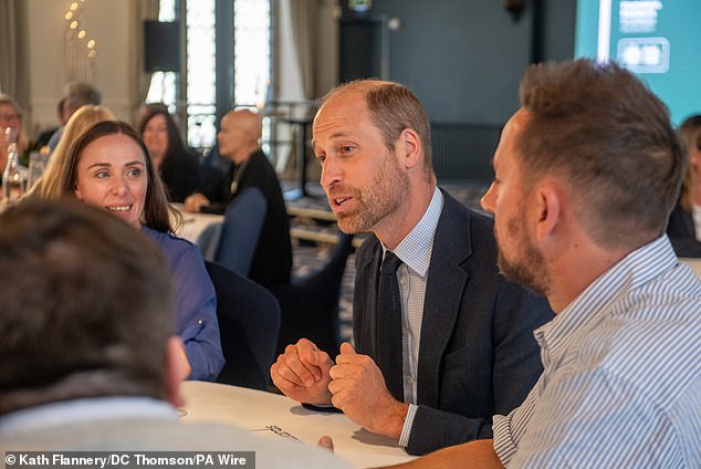 The Prince of Wales was passionate as he attended the lunch and spoke about the issue of homelessness.