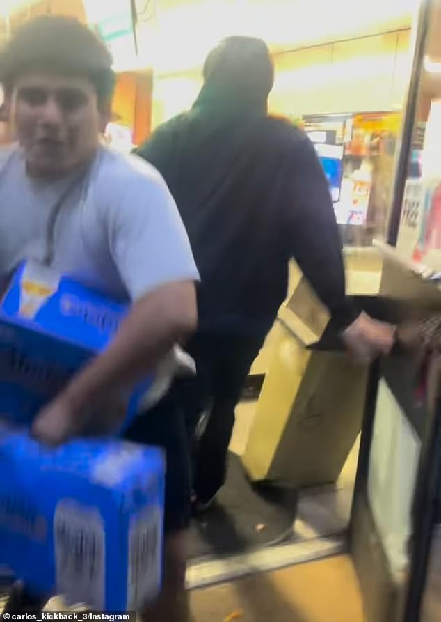 Teenager seen holding cases of stolen beer while leaving 7-Eleven