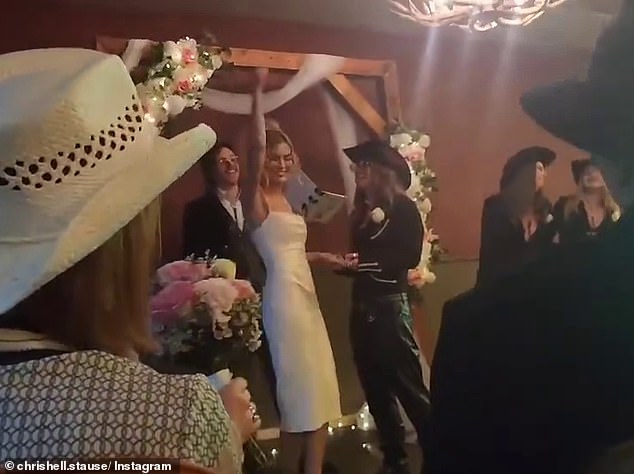 Chrishell shared a video of the couple's third wedding and vow renewal, which also served as a celebration of her birthday.