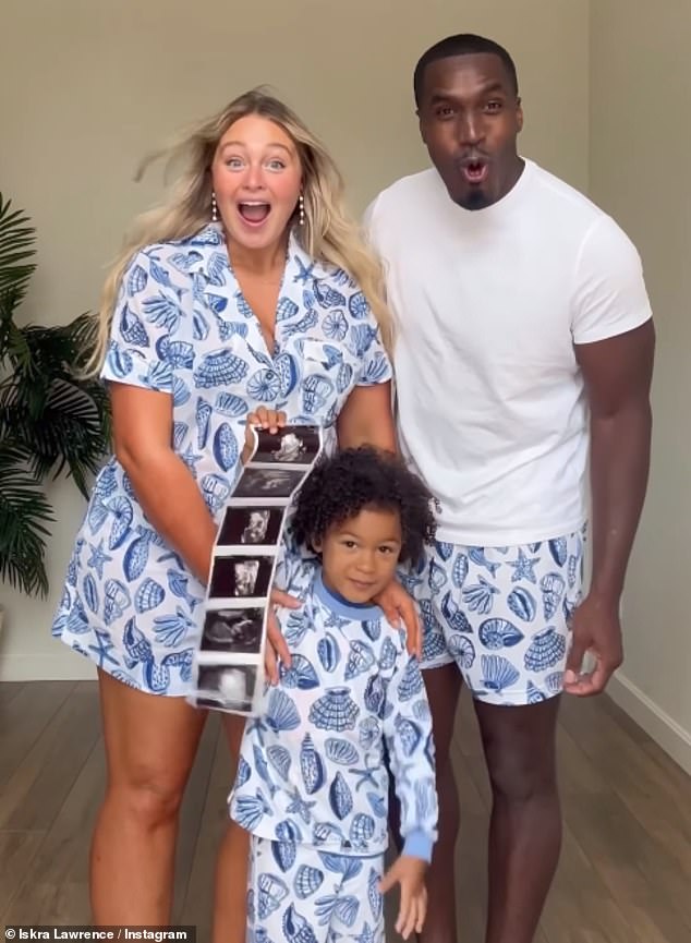 The beauty announced her pregnancy in April with a lengthy Instagram post. In the caption, Iskra wrote: 