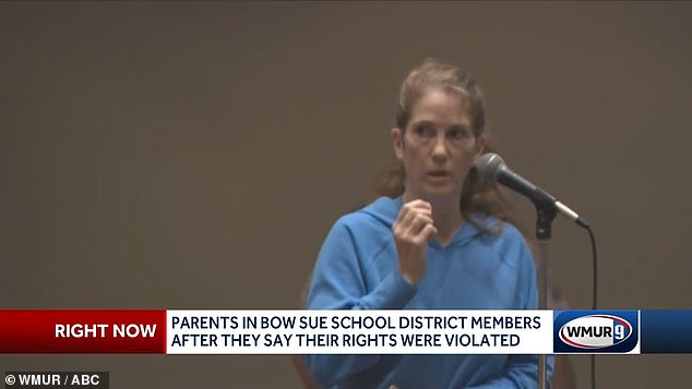 Parents and community members spoke against and in favor of protesters at a school board meeting on September 30.