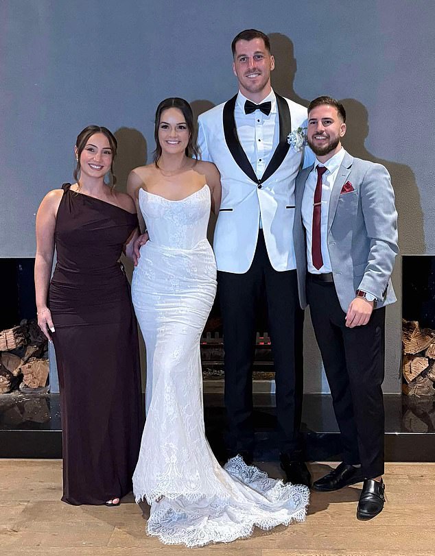 She took to Instagram with several posts and reels of images documenting the happy occasion as the couple walked down the aisle in front of friends and family.