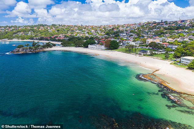 The unit, in the exclusive Sydney suburb of Mosman (pictured), had a guide price of $1.8 million, but with six of the 14 people on record making offers, the price went well beyond that.