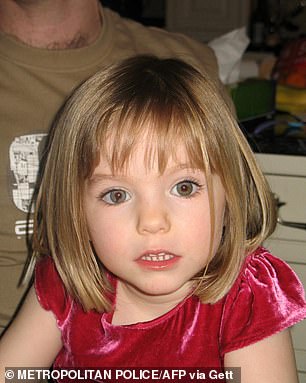 Madeleine McCann (pictured) disappeared on May 3, 2007, when she was just three years old. She has never been found. The German prosecutor's office has named German criminal Christian Brueckner as the main suspect in her disappearance.