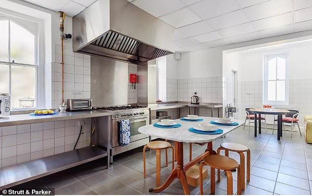 It's all there: Merlin Court currently comes equipped with a commercial-style kitchen.