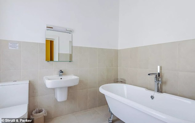 Fresh: Each of the multiple bathrooms at Merlin Court is updated and inviting.