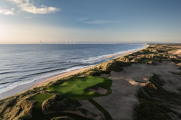 Images of the new camp show it perched on the beach, meters from the North Sea.