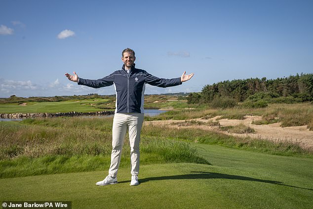 Trump handed control of his two Scots courses to his son Eric (pictured in August). He became president in 2017 but maintained a financial interest.