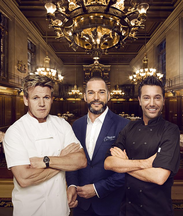 Sirieix alongside Gordon Ramsay and Gino D'Acampo for Gordon, Gino and Fred's Great Christmas Roast