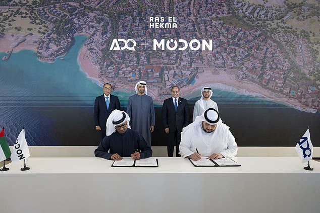 In the presence of the President, His Highness Sheikh Mohamed bin Zayed Al Nahyan, and His Excellency Abdel Fattah El-Sisi, President of the Arab Republic of Egypt, ADQ, an Abu Dhabi-based holding company and investor, appointed Modon Holding PSC as development director of the Ras El Hekma megaproject