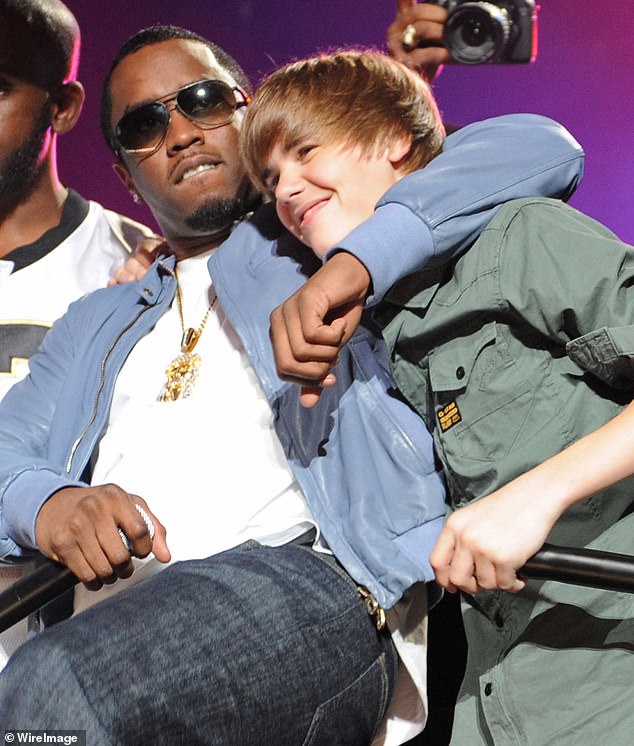 Bieber, 30, was just a child when he forged a friendship with Combs (pictured in 2010)