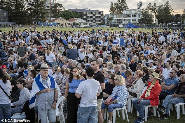 Peter Dutton was one of the popular keynote speakers at the Sydney vigil (pictured)