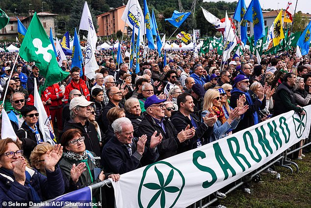 Thousands of right-wing supporters have gathered in Italy for an event dubbed the 'anti-immigrant Glastonbury'.